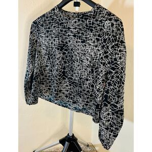 Banana Republic Black & White XS Blouse